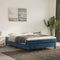vidaXL - Pocketveringmatras - 140x210x20 - cm - fluweel - donkerblauw