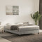 vidaXL - Pocketveringmatras - 140x220x20 - cm - fluweel - lichtgrijs