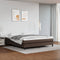 vidaXL - Pocketveringmatras - 160x200x20 - cm - kunstleer - bruin