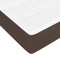 vidaXL - Pocketveringmatras - 160x200x20 - cm - kunstleer - bruin