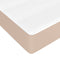 vidaXL - Pocketveringmatras - 160x200x20 - cm - kunstleer - cappuccinokleurig