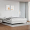 vidaXL - Pocketveringmatras - 160x200x20 - cm - kunstleer - wit