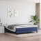 vidaXL - Pocketveringmatras - 160x200x20 - cm - stof - blauw