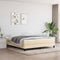 vidaXL - Pocketveringmatras - 160x200x20 - cm - stof - crèmekleurig