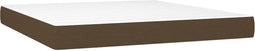 vidaXL - Pocketveringmatras - 160x200x20 - cm - stof - donkerbruin