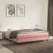 vidaXL - Pocketveringmatras - 160x220x20 - cm - fluweel - roze