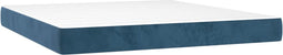 vidaXL - Pocketveringmatras - 180x200x20 - cm - fluweel - donkerblauw