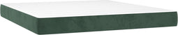 vidaXL - Pocketveringmatras - 180x200x20 - cm - fluweel - donkergroen