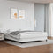 vidaXL - Pocketveringmatras - 180x200x20 - cm - kunstleer - wit
