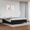 vidaXL - Pocketveringmatras - 180x200x20 - cm - kunstleer - zwart