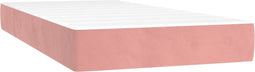 vidaXL - Pocketveringmatras - 80x200x20 - cm - fluweel - roze