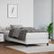 vidaXL - Pocketveringmatras - 80x200x20 - cm - kunstleer - wit