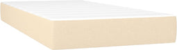 vidaXL - Pocketveringmatras - 80x200x20 - cm - stof - crèmekleurig