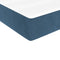 vidaXL - Pocketveringmatras - 80x210x20 - cm - fluweel - donkerblauw