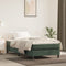 vidaXL - Pocketveringmatras - 80x210x20 - cm - fluweel - donkergroen