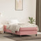 vidaXL - Pocketveringmatras - 80x210x20 - cm - fluweel - roze