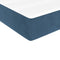 vidaXL - Pocketveringmatras - 80x220x20 - cm - fluweel - donkerblauw