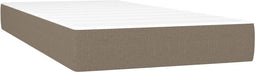 vidaXL - Pocketveringmatras - 90x190x20 - cm - stof - taupe