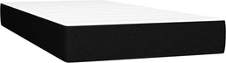 vidaXL - Pocketveringmatras - 90x190x20 - cm - stof - zwart