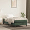 vidaXL - Pocketveringmatras - 90x200x20 - cm - fluweel - donkergroen