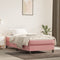 vidaXL - Pocketveringmatras - 90x200x20 - cm - fluweel - roze