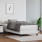 vidaXL - Pocketveringmatras - 90x200x20 - cm - kunstleer - wit