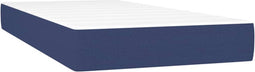 vidaXL - Pocketveringmatras - 90x200x20 - cm - stof - blauw