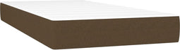 vidaXL - Pocketveringmatras - 90x200x20 - cm - stof - donkerbruin