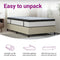 vidaXL - Pocketveringmatras - middelhard - 100x200 - cm