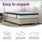 vidaXL - Pocketveringmatras - middelhard - 120x200 - cm