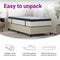 vidaXL - Pocketveringmatras - middelhard - 90x200 - cm