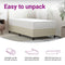 vidaXL - Pocketveringmatras - middelhard-hard - 100x200 - cm