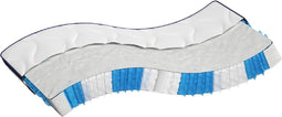 vidaXL - Pocketveringmatras - middelhard-hard - 120x200 - cm