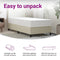 vidaXL - Pocketveringmatras - middelhard-hard - 90x190 - cm - Single - Size