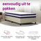 vidaXL - Pocketveringmatras - middelhard-hard - 90x200 - cm