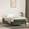 vidaXL - Pocketveringmatras - voor - kinderen - 80x160 - cm - fluweel - donkergroen