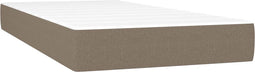 vidaXL - Pocketveringmatras - voor - kinderen - 80x160 - cm - stof - taupe