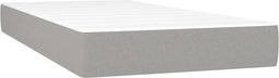vidaXL - Pocketveringmatras - voor - kinderen - 80x160 - cm - stof - lichtgrijs