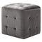 vidaXL - Poef - 2 - st - 30x30x30 - cm - fluweel - grijs