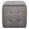 vidaXL - Poef - 2 - st - 30x30x30 - cm - fluweel - grijs