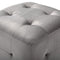 vidaXL - Poef - 2 - st - 30x30x30 - cm - fluweel - grijs