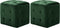 vidaXL - Poef - 2 - st - 30x30x30 - cm - fluweel - groen
