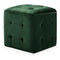 vidaXL - Poef - 2 - st - 30x30x30 - cm - fluweel - groen