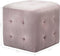 vidaXL - Poef - 2 - st - 30x30x30 - cm - fluweel - roze
