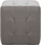 vidaXL - Poef - 2 - st - 30x30x30 - cm - kunstleer - grijs