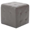 vidaXL - Poef - 2 - st - 30x30x30 - cm - kunstleer - grijs