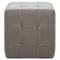 vidaXL - Poef - 2 - st - 30x30x30 - cm - kunstleer - grijs