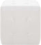 vidaXL - Poef - 2 - st - 30x30x30 - cm - kunstleer - wit