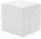 vidaXL - Poef - 2 - st - 30x30x30 - cm - kunstleer - wit