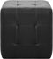 vidaXL - Poef - 2 - st - 30x30x30 - cm - kunstleer - zwart